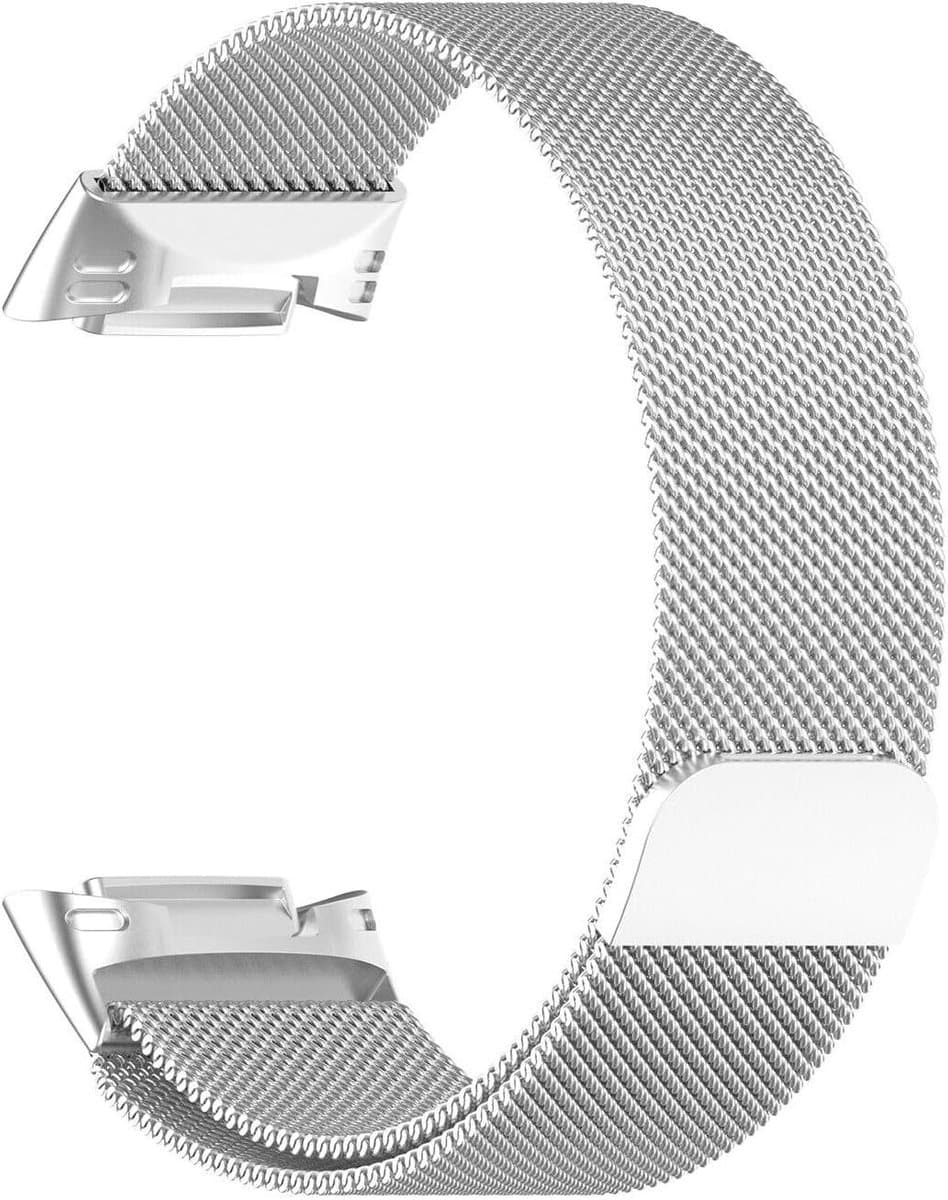 Reserveband Fitbit Charge - Milanese band - Dagelijks gebruik - Roestvrij staal gaas - Verstelbaar - Zilverkleurig