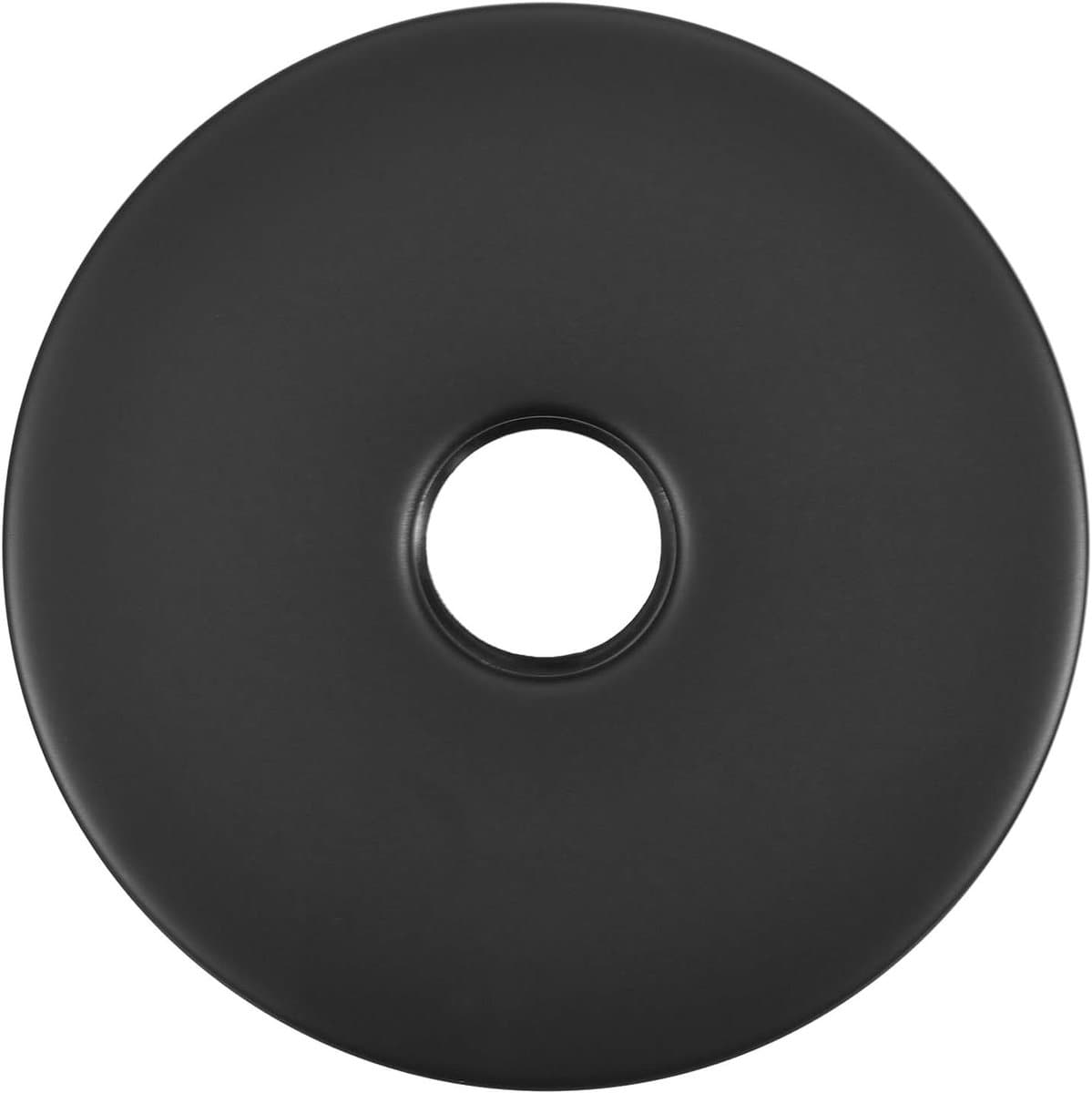 Afdekplaat Douchearm - Flens Roestvrij Staal - Gaten Verbergen - Mat Roestvrij Staal - 88 mm Diameter - Zwart