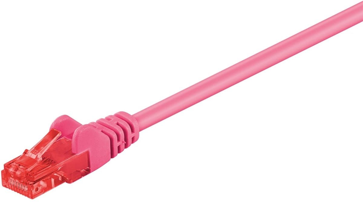 Wentronic CAT6 Netwerkkabel - RJ45 - Magenta - 7 m