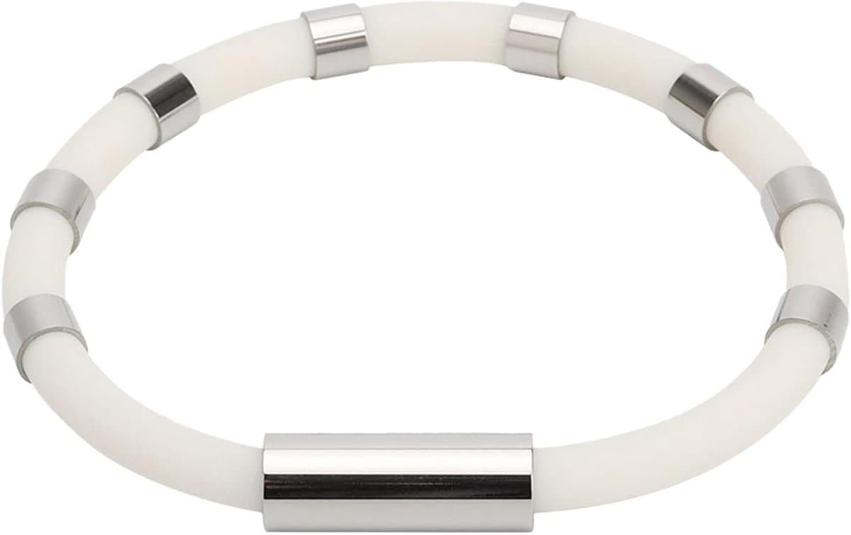 Antistatische Armband - Siliconen Polsband - Statische Ontlading - 8 Lus Ontwerp - Eenheidsmaat - Zwart