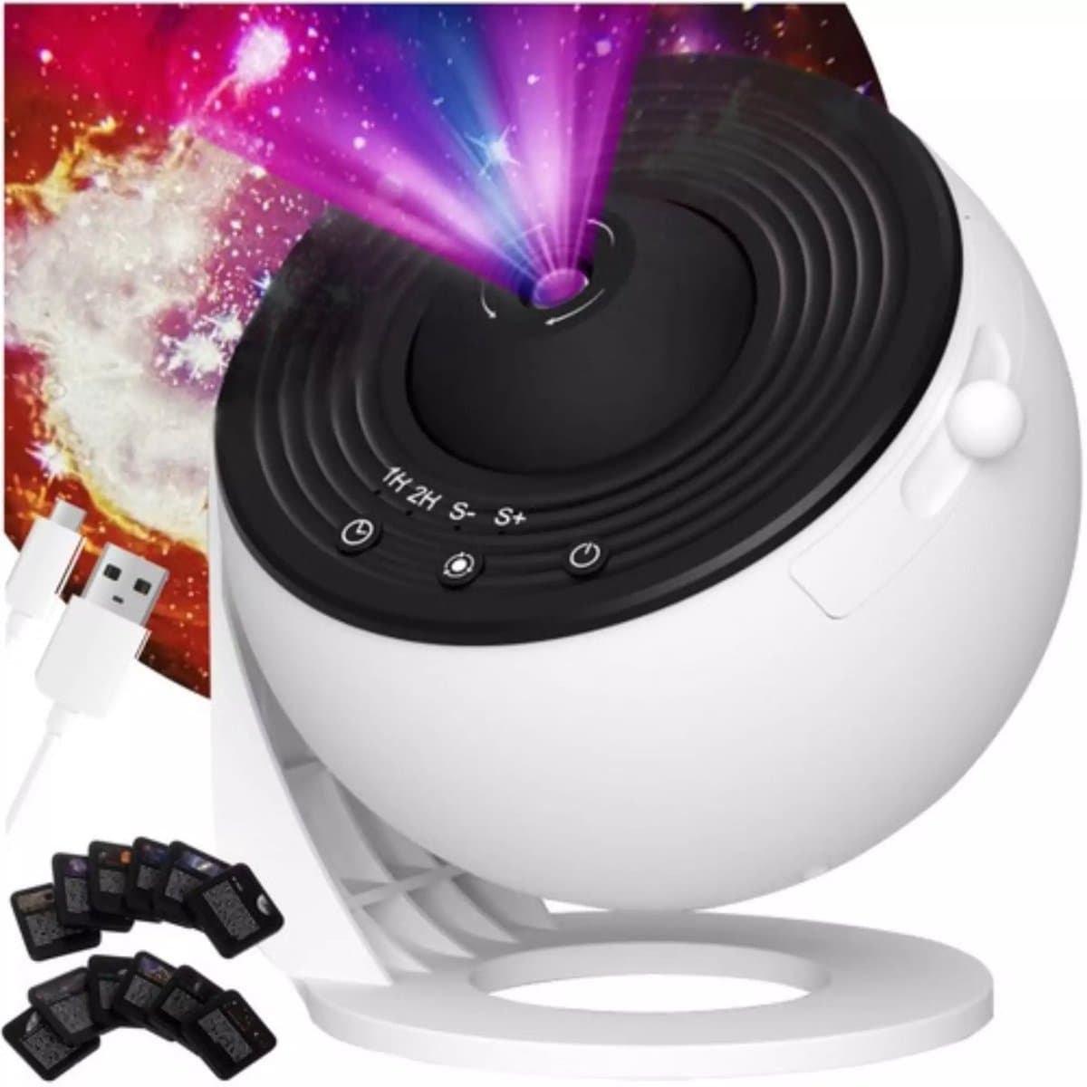 Izoxis LED Galaxy Projector - 360° Ruimte Projectie met Timer & Focus