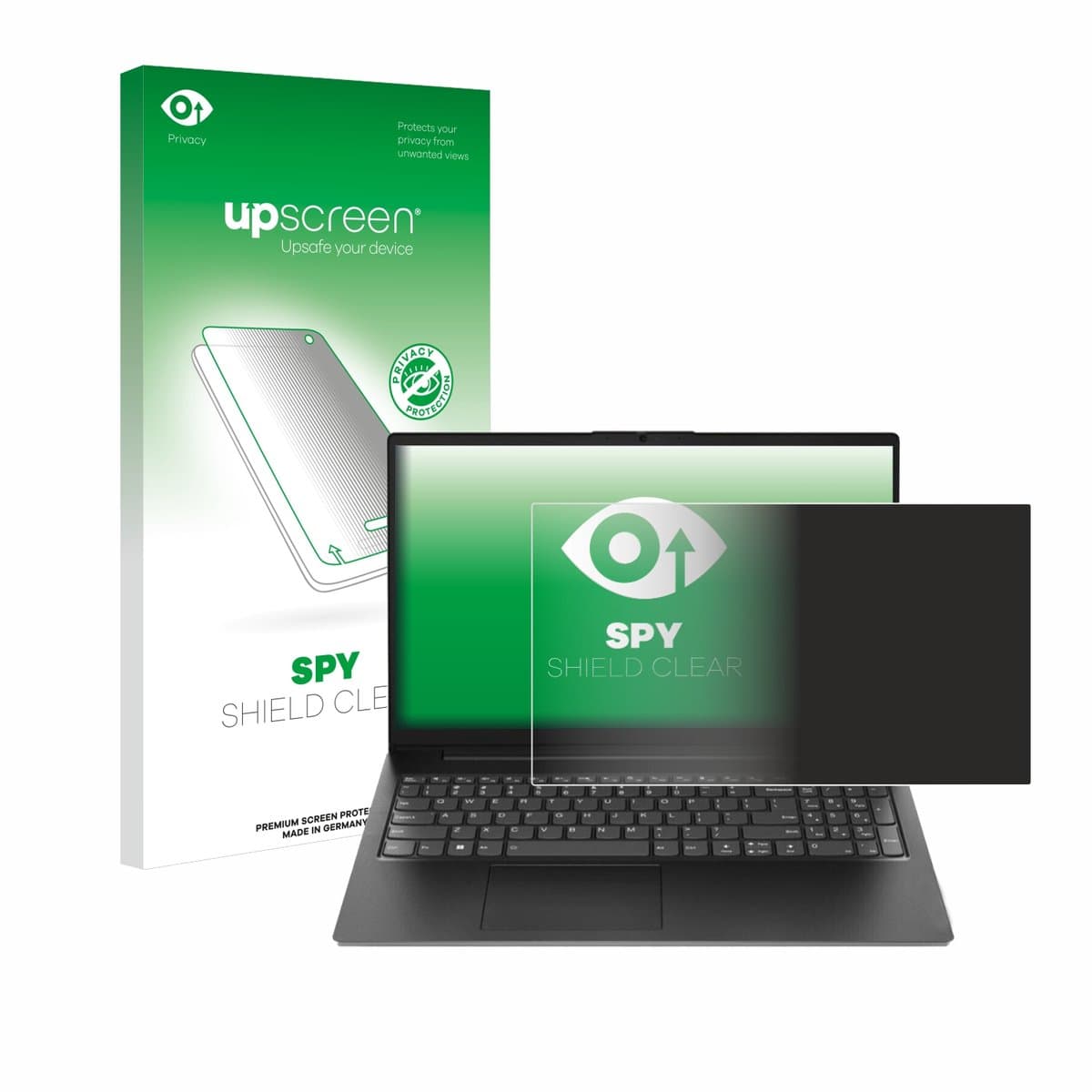 upscreen - privacy screenprotector voor Lenovo V15 Gen 4 AMN - Folie Beschermfolie Blauwlichtfilter