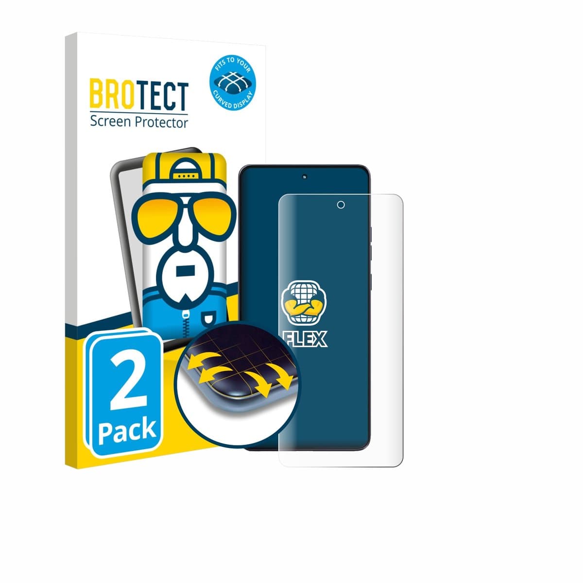 BROTECT - Screenprotector voor Motorola Moto G86 Power - Folie Beschermfolie transparant volledig dekking - 2 Stuks