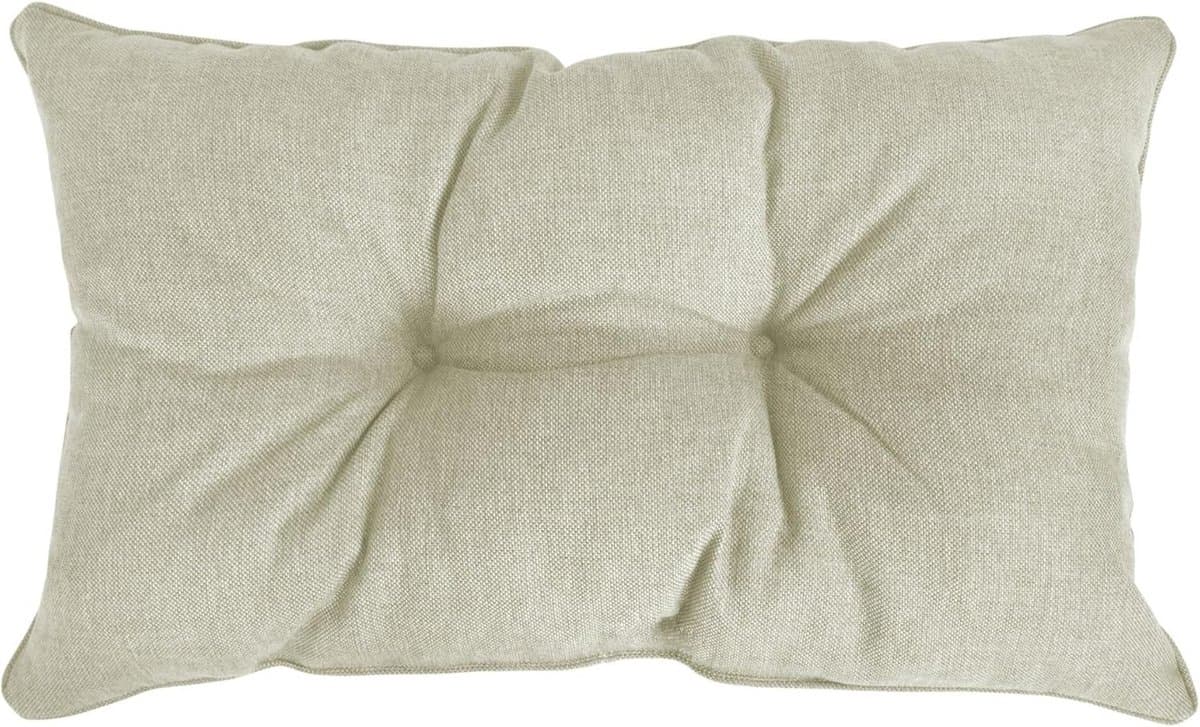 Comfortabel Rugkussen voor Buitenstoelen en Loungemeubels 50x40x10 cm Beige