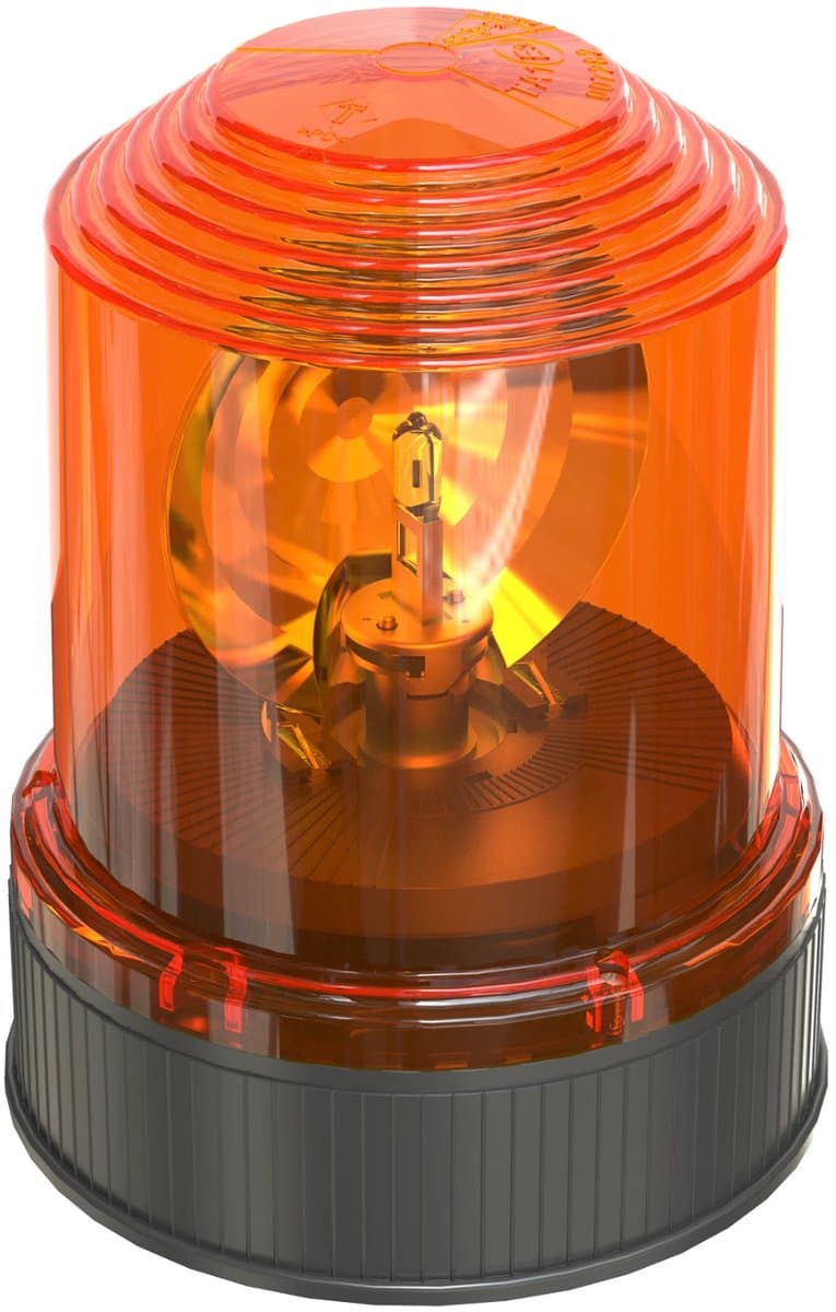 Osram Automotive Light Signal Halogen Beacon Light RBL101 Zwaailicht 24 V werkt op boordnet Schroefmontage Oranje