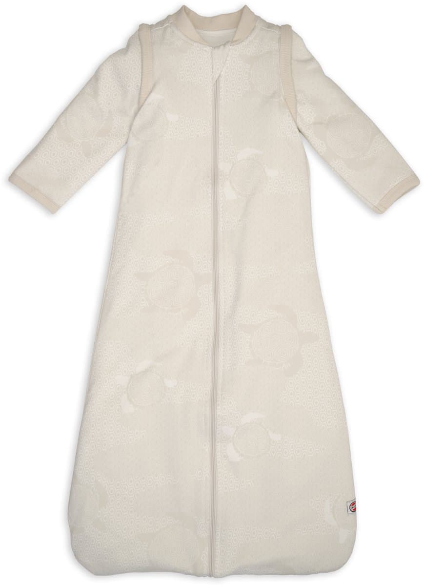 Lodger Hopper - Slaapzak baby met Afritsbare Mouwen - Creme - 80cm - 2.4 TOG - Autostoel - Winterslaapzak