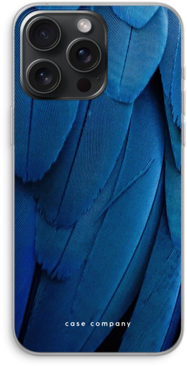 Case Company® - Hoesje geschikt voor iPhone 15 Pro Max hoesje - Pauw - Soft Cover Telefoonhoesje - Bescherming aan alle Kanten en Schermrand