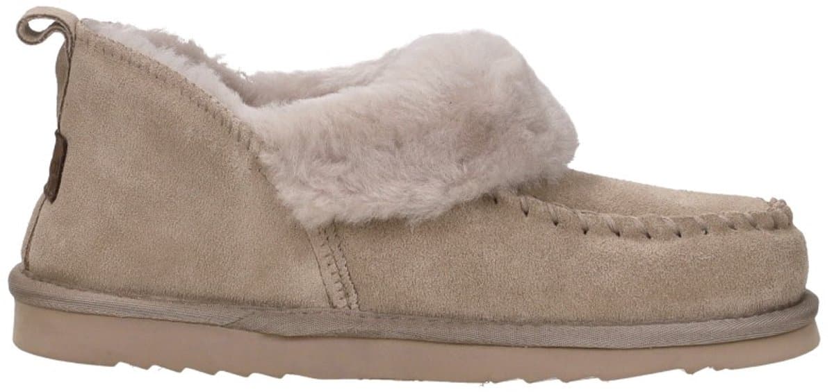 Warmbat Wiluna Pantoffels Dicht - Taupe - Maat 40