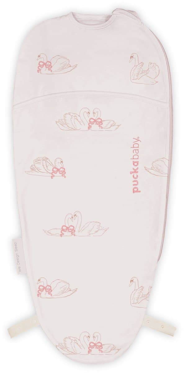 Puckababy Piep Inbakerslaapzakje baby (0-3m) - Swans - Katoen TOG 0.5
