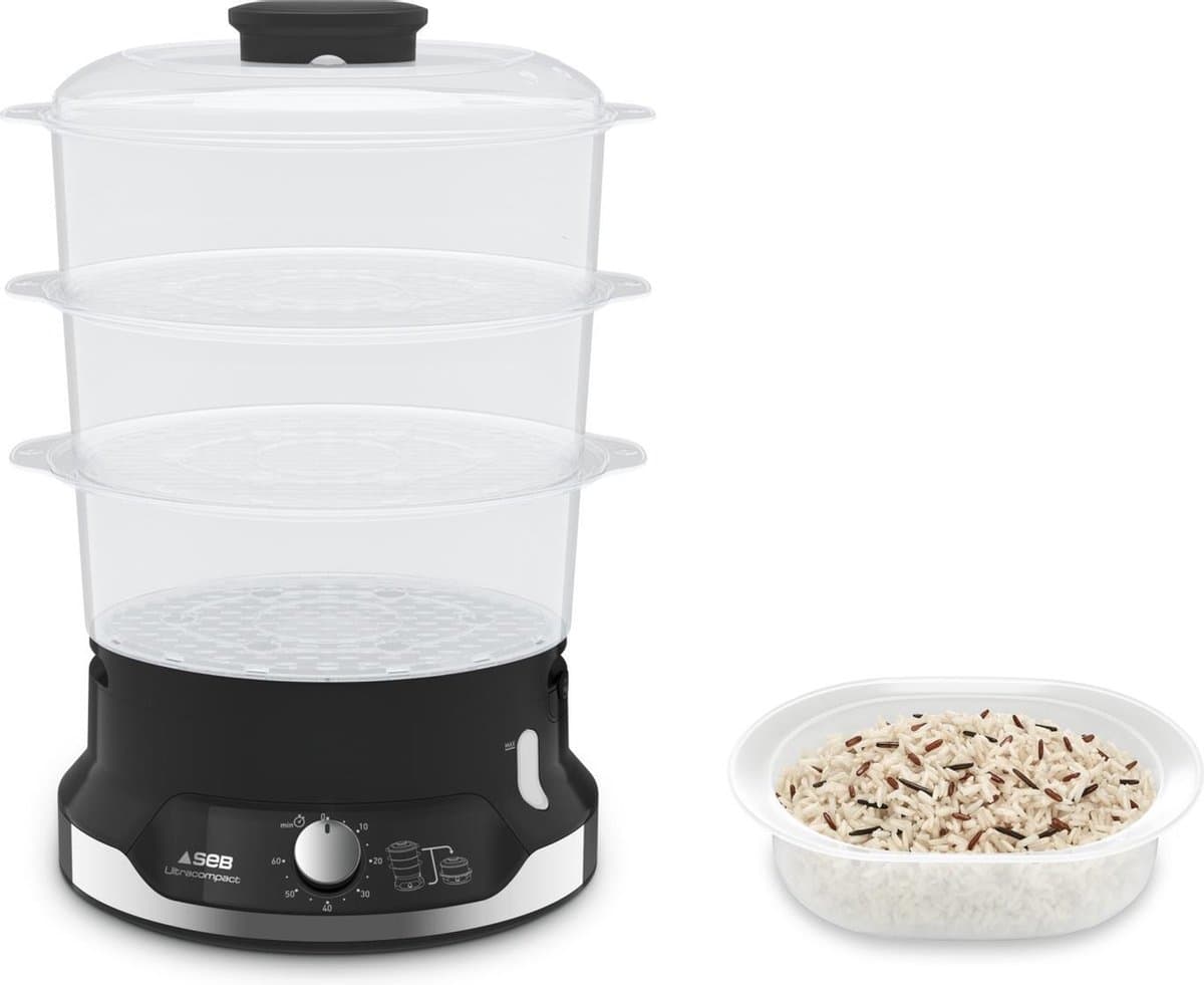 Tefal ultracompact VC2048 - stoomkoker - 800 W 4 L 2 lagen