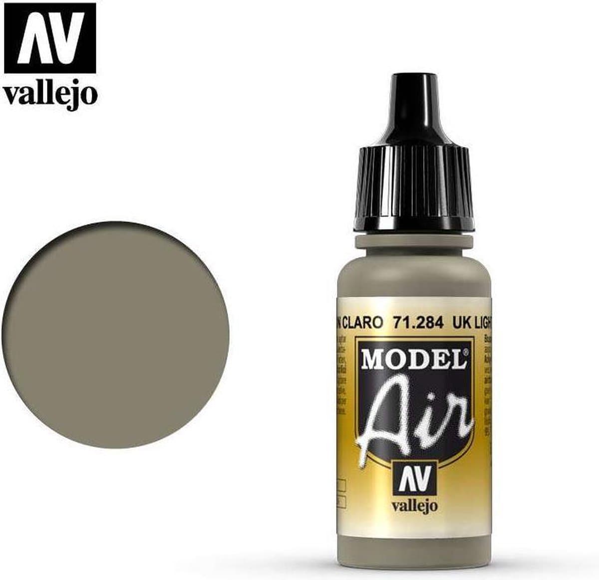Vallejo Hobbyverf Acrylverf - 71284 Model Air UK Light Mud - Acryl Verf flesje - 17 ml