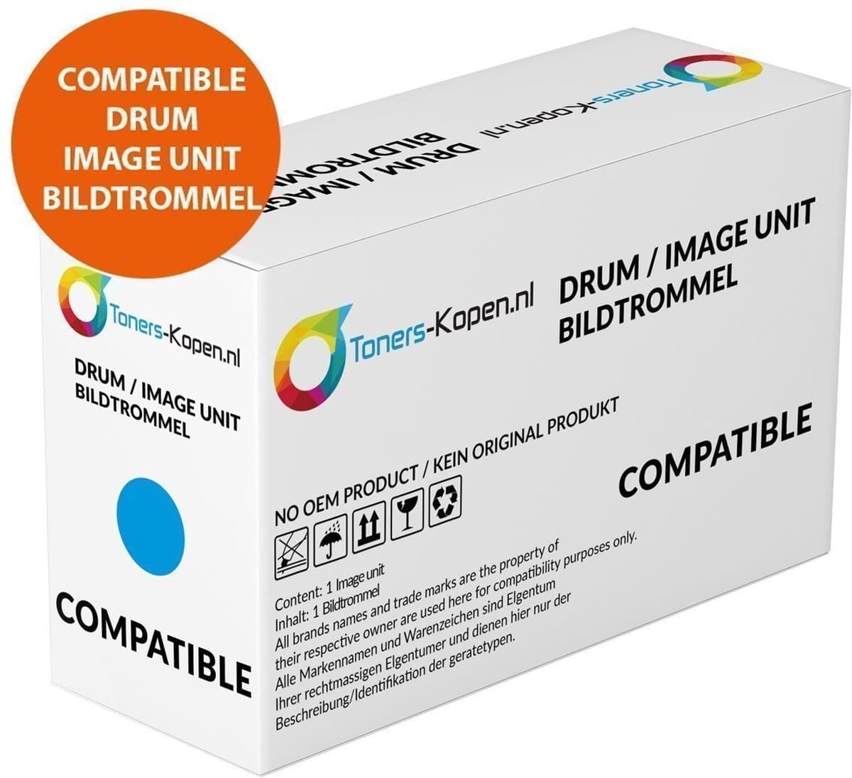 HP CB385A HP 824A Drum Unit Cyaan 35000 Pagina's - CB385A compatible - CB385A alternatief - HP toner - Geschikt voor CM6030 CM6040 CP6015 - Image Unit - GEEN TONER