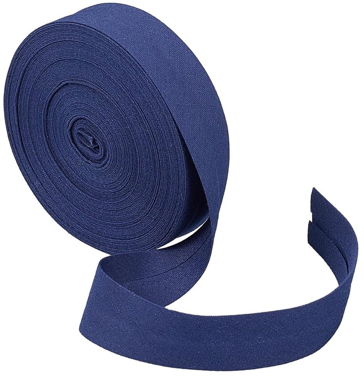 Dailygoods- Biasband 10 m - 20 mm Breed - Biesband voor Naaien - Quilten - Pruisisch Blauw - Creatieve Ervaring - Schuinband