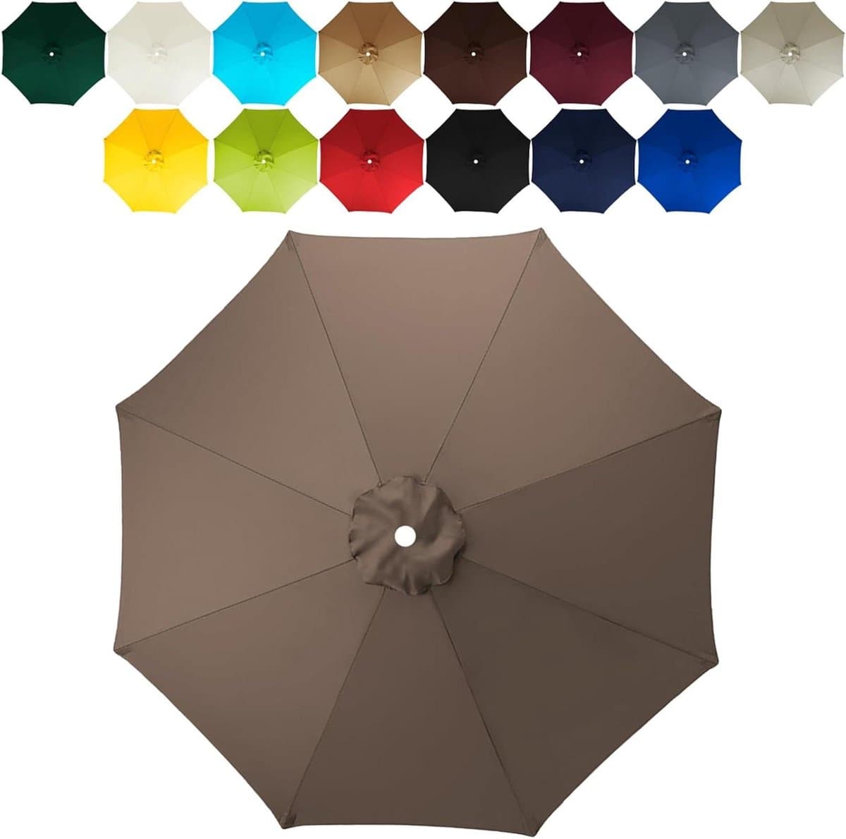Parasol Vervangingsdoek - Parasol Canopy - Tuin Schaduw - UV50+ Bescherming - 300cm - Beige