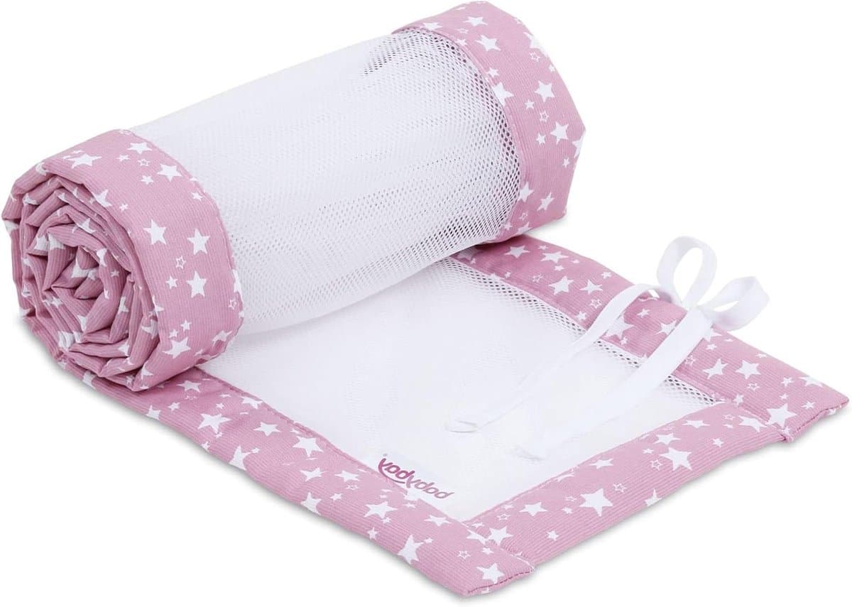 Baby Nestje Mesh - Bedomranding Baby - Babykamer Inrichten - Ademend Mesh Weefsel - 200 x 24 cm