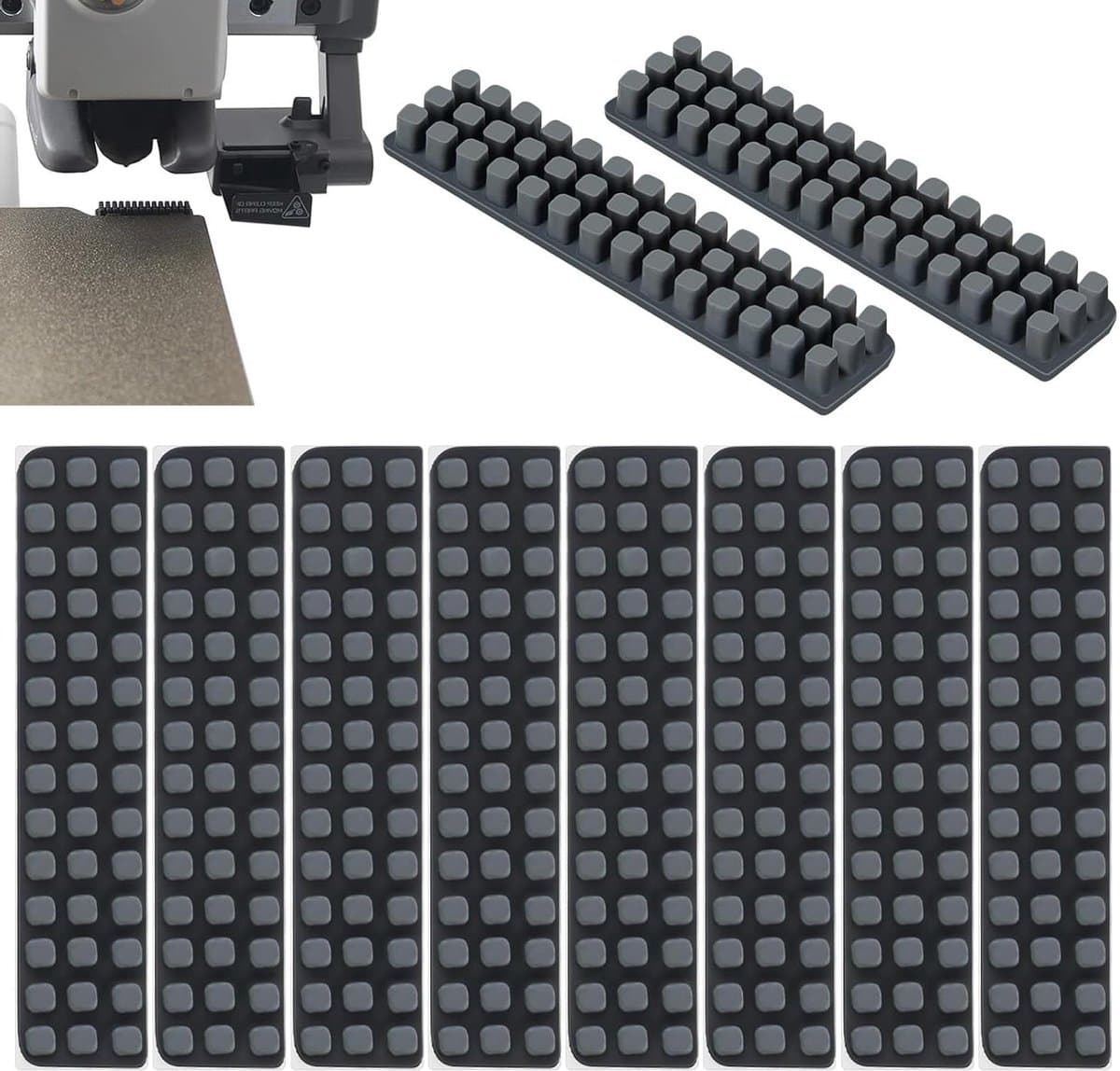 Siliconen Mondstukborstels - Reinigingsborstels 3D-printer - Mondstuk Onderhoud - Beschermt Tegen Verstopping - 10 stuks - Zwart