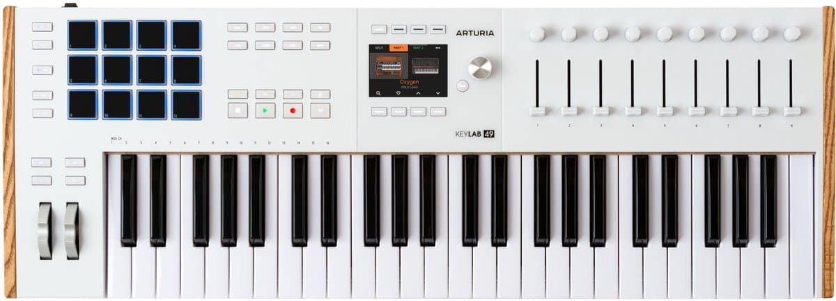 Arturia KeyLab 49 Mk3 - MIDI Controller - 49 toetsen - Wit - Aftertouch