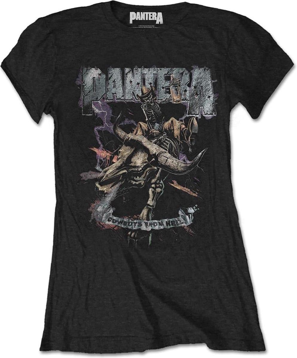 Pantera - Vintage Rider Dames T-shirt - 3XL - Zwart