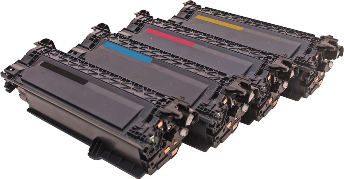 Set 4x Colori huismerk toner geschikt voor HP Color Laserjet CM3530FS CM3530MFP CP3525 CP3525DN CP3525N CM 3530FS CM 3530MFP CP 3525 CP 3525DN CP 3525N CP 3525X 504A 504X CE250A CE250X CE251A CE252A CE253A