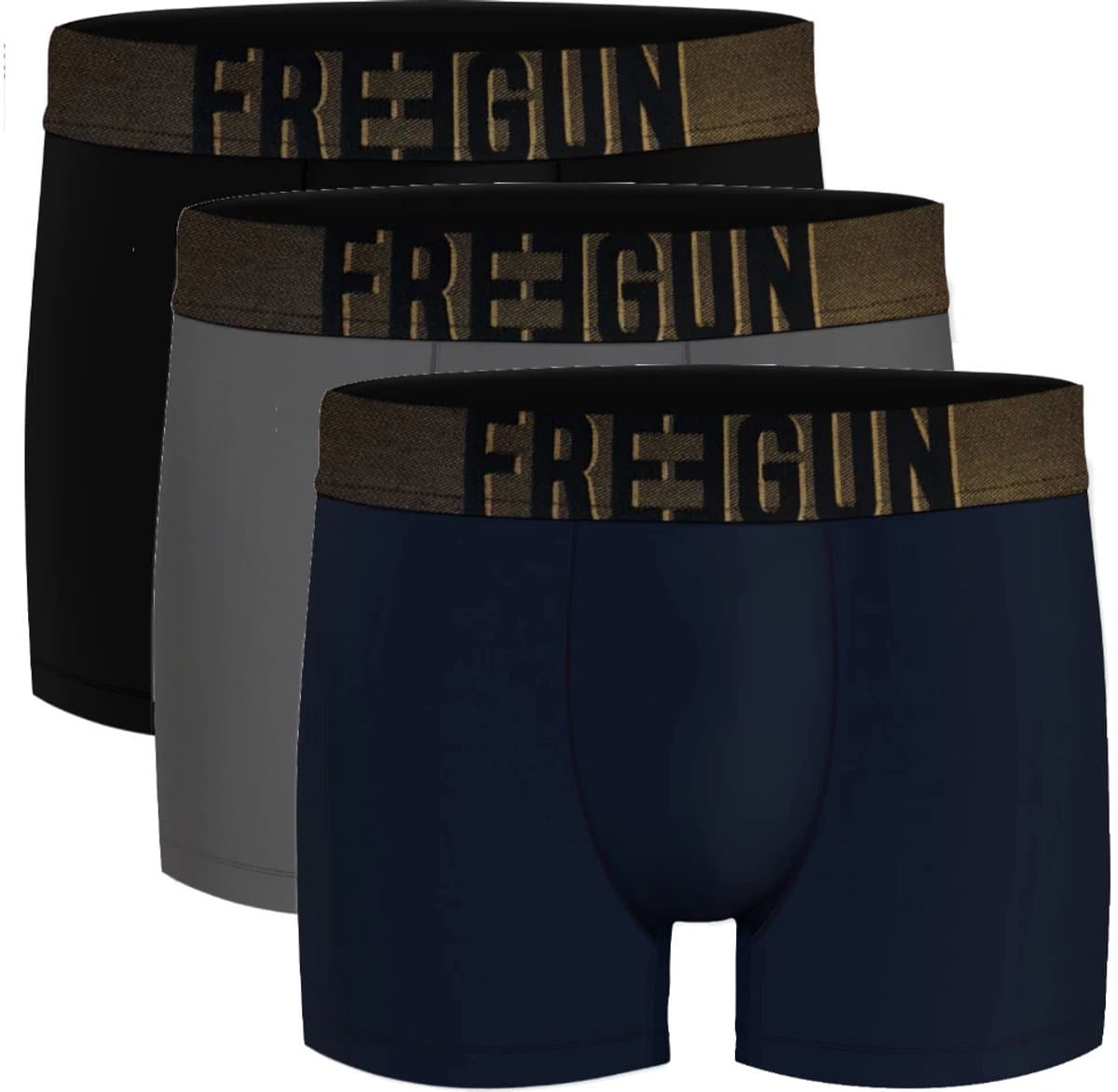 Freegun microvezel heren boxershorts - 3-pack - maat L - Signature Karl uni