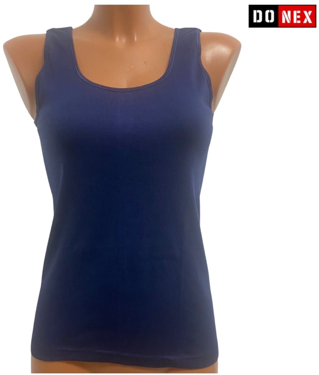 2 Pack Top kwaliteit dames hemd - 100% katoen - Marineblauw - Maat M