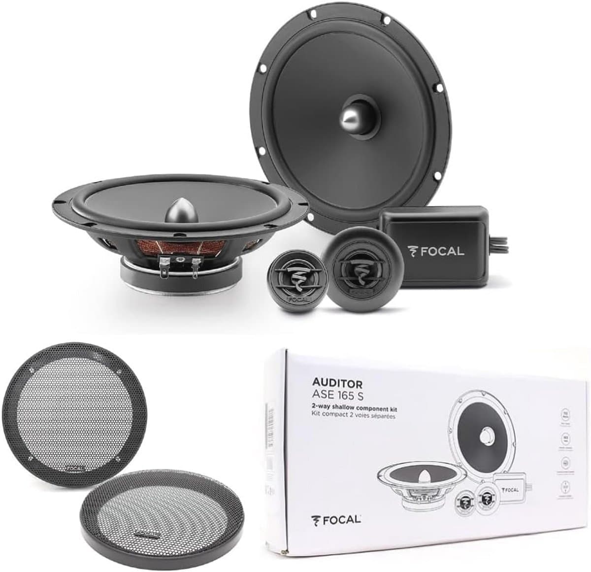 2-Weg 6,5" Autospeakerset met Woofers en Tweeters - Ultradun en Krachtig
