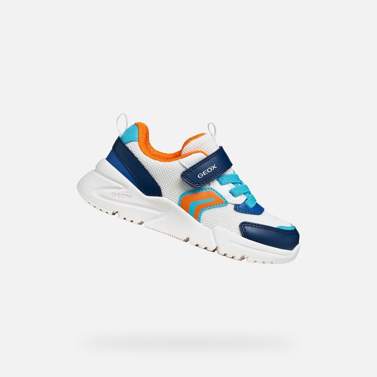 GEOX LOFTUS JONGENS Sneakers - WIT/BLAUW - Maat 24
