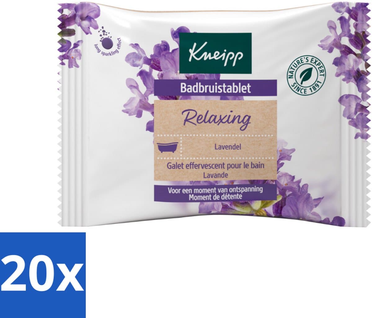 Kneipp - Badbruistablet - Lavendel - Bulkverpakking - 20 stuks