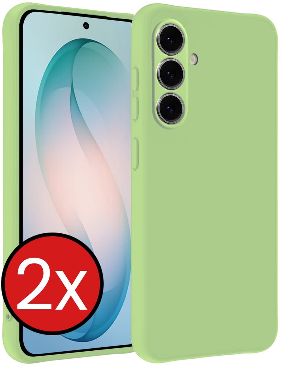 Hoesje - 2 Stuks - Geschikt voor Samsung Galaxy S26 Plus - Sterk & Shockproof - Telefoonhoes - Back Cover - Case Siliconen - Telefoon Hoes - Groen