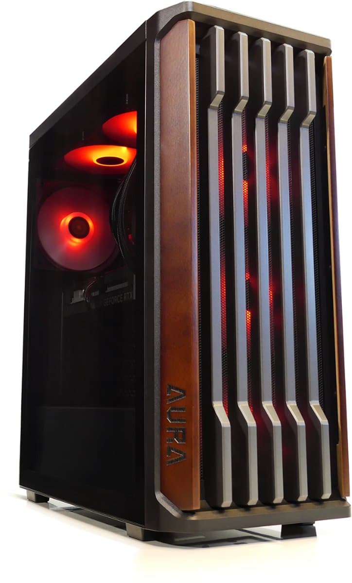 Intel i9 12900K 16-Core High-End Gaming PC met Waterkoeling en ECHT Walnoothout - GeForce RTX 5060 Ti 8GB - 2TB M.2 NVMe SSD - 32GB DDR4 RAM - WiFi 6 + Bluetooth 5.4 - Gamdias Aura GC11 WOOD