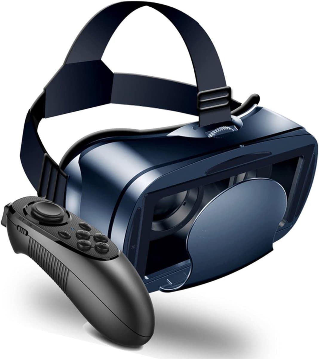SAVI® VR Bril met controllers - VR Bril - VR-brillen - Blauw - 26cm x 19cm x 12cm
