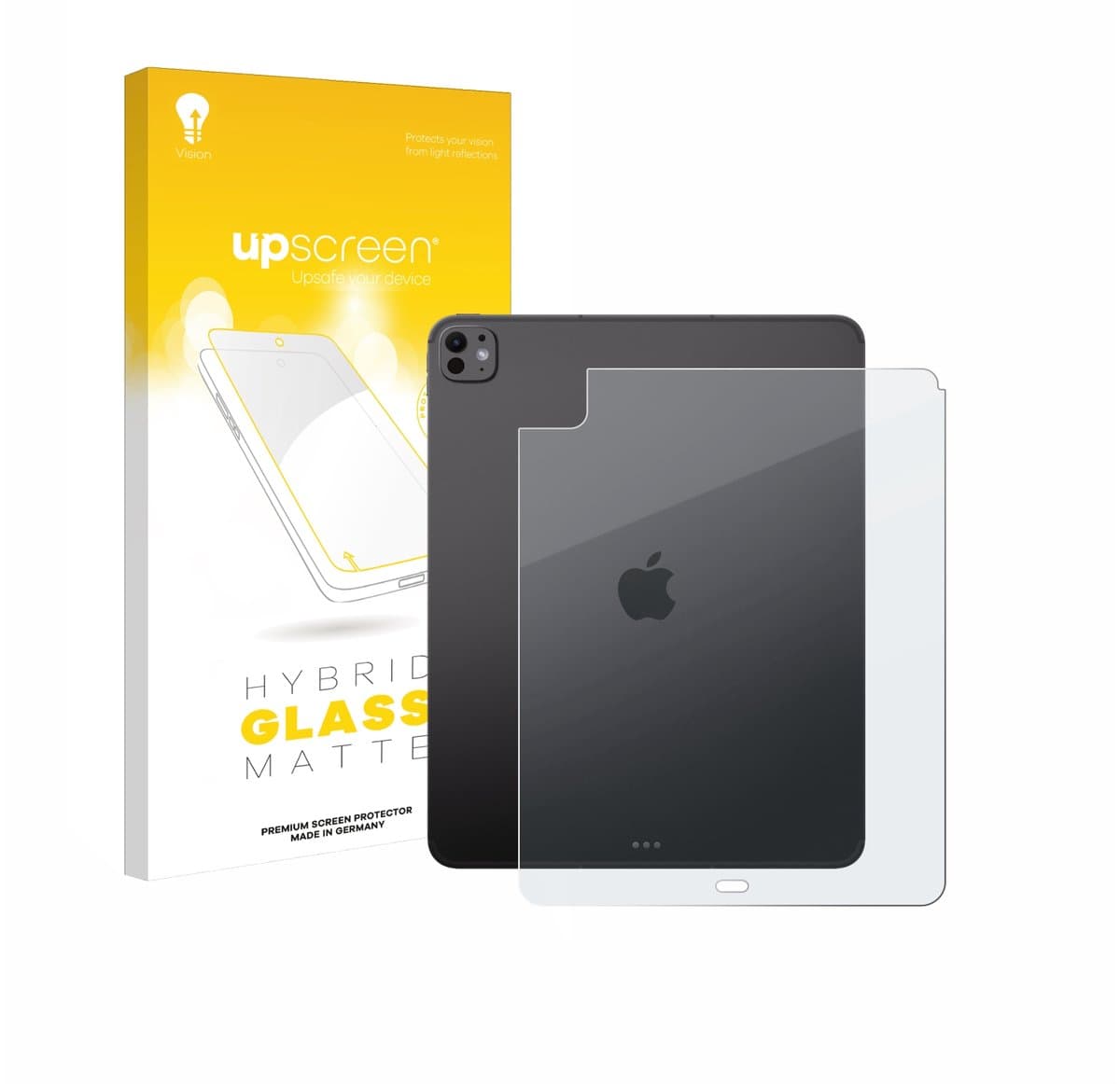 upscreen - Screenprotector voor Apple iPad Pro 13" 2025 (Achterkant) - Folie Beschermfolie Beschermglas matte