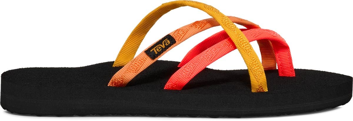 Teva W OLOWAHU Dames Slippers - NEON CORAL MULTI