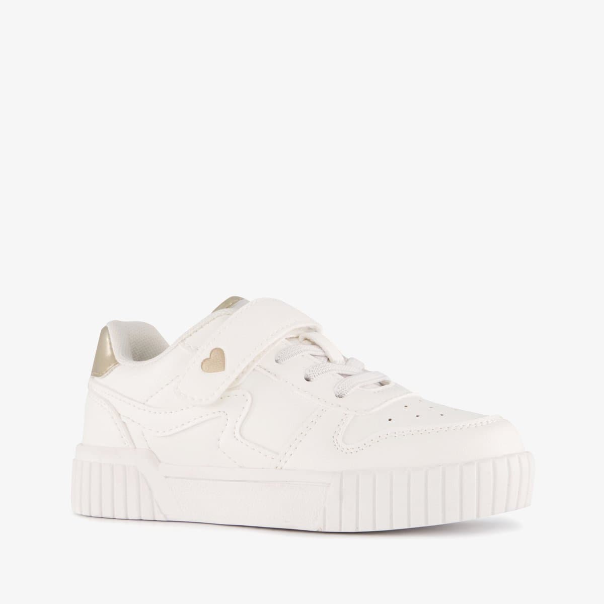 Blue Box meisjes sneakers wit metallic goud - Maat 31