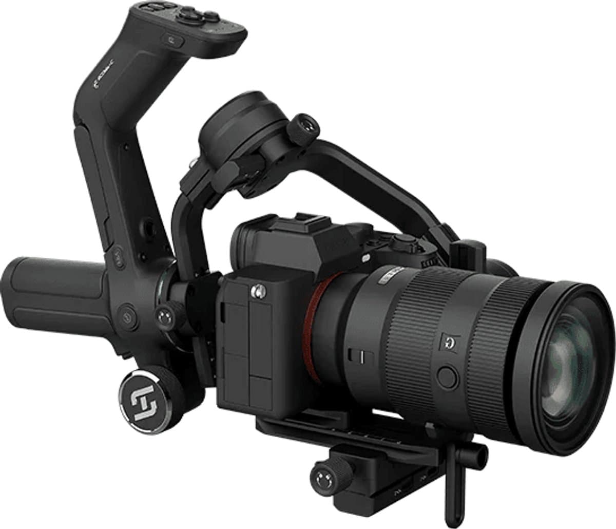 Gimbal Smartphone - Stabilisator Voor Smartphone & Camera - Gimbal Voor Smartphone & Camera - Handheld spiegelloos - Rolhoek 320° - Koershoek 360° - 3-Axis - Alles-in-één - Zwart