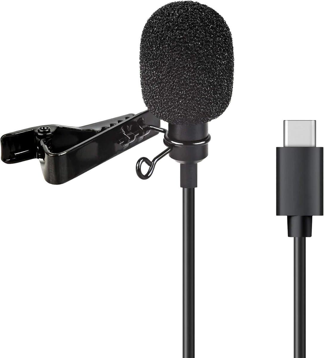 Lavalier-microfoon met USB-C voor smartphones en tablets - Perfect voor interviews en vlogging