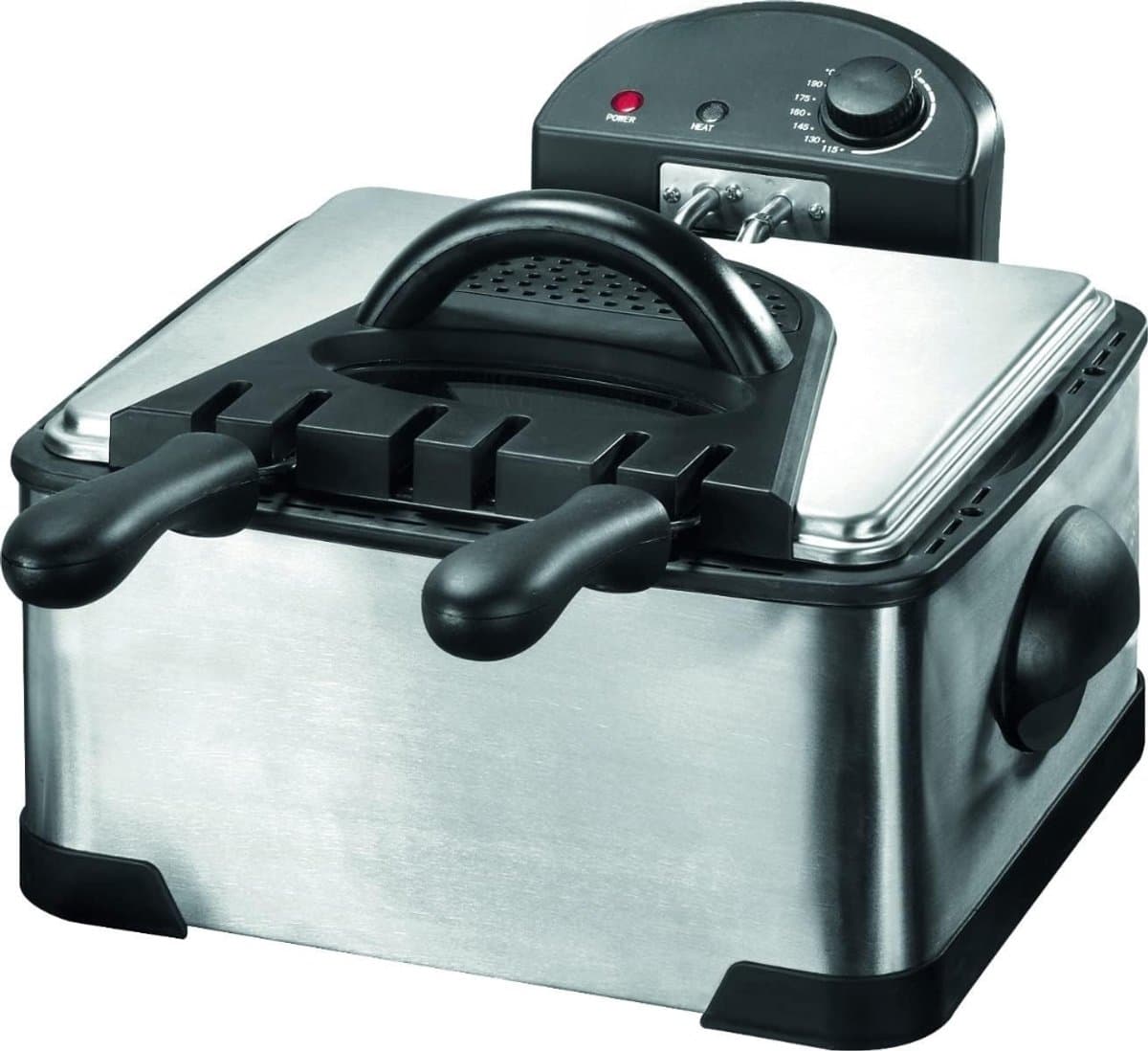 Quvo® Frituurpan 4 liter - Frituurpan - Zilver - 39cm x 23cm x 38cm