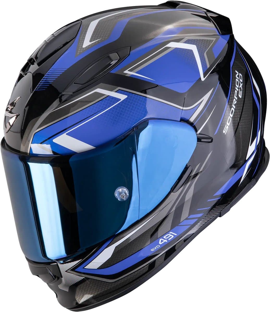 Scorpion Exo-491 Zumo Black Blue - Integraalhelm - Maat L - Motorhelm - ECE 22-06 gekeurd