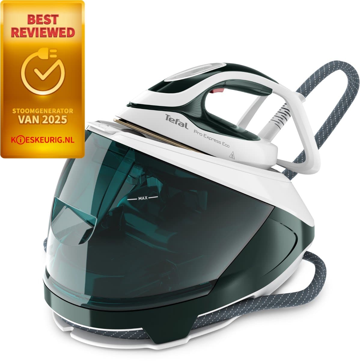 Tefal Pro Express Eco GV9E21 - Stoomgenerator - 7.5 Bar - 140 g/min Stoomafgifte - Energiezuinig - Anti-Kalk