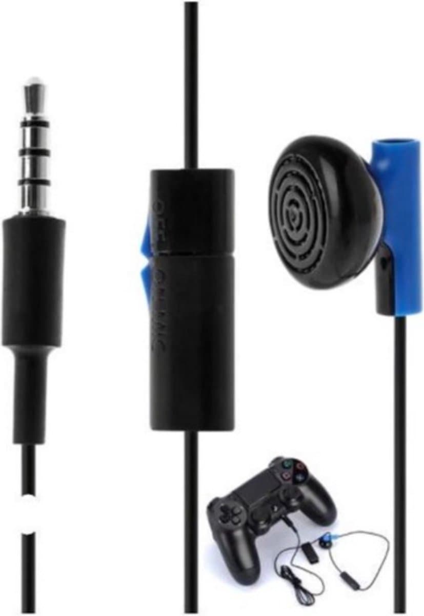 Oortje met Microfoon geschikt voor Playstation 4/5 - In-Earphone 3.5mm Jack Aux