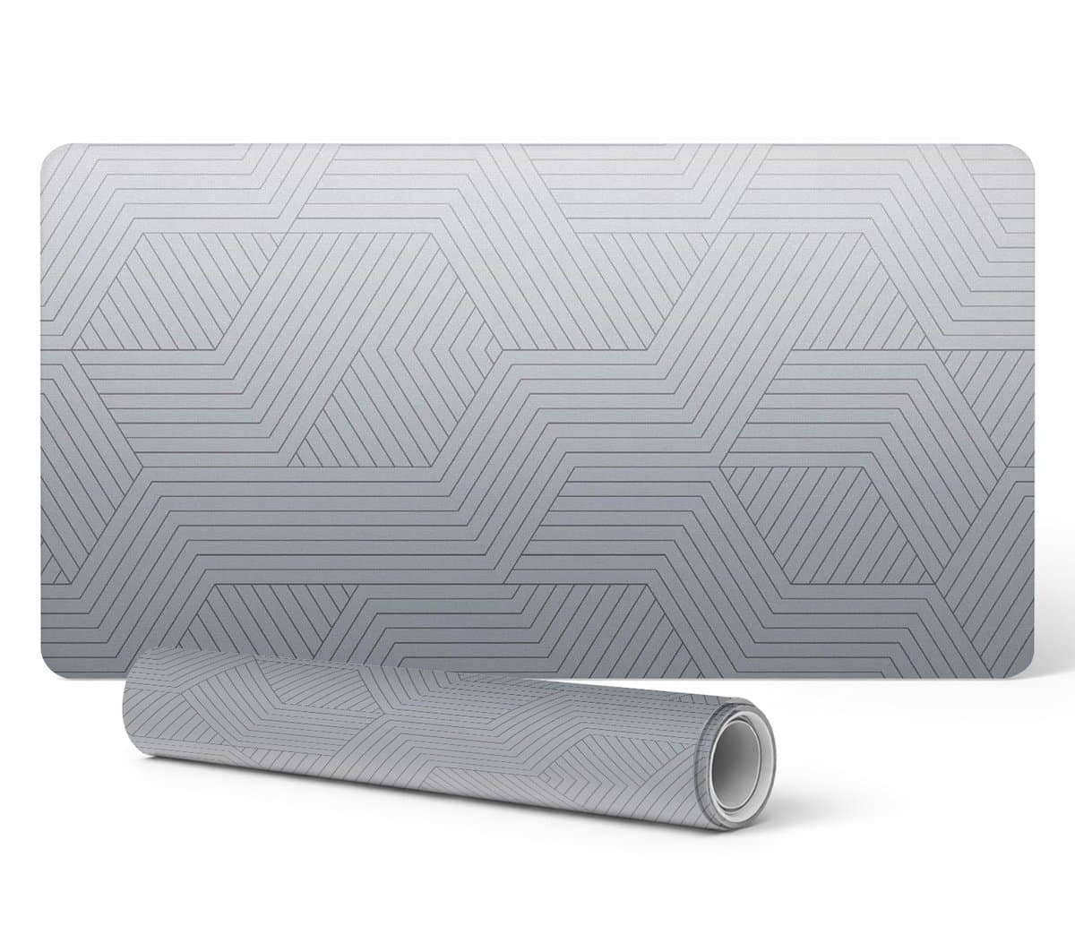 Designer laptop beschermmat met geometrische lijnen 120x60 cm