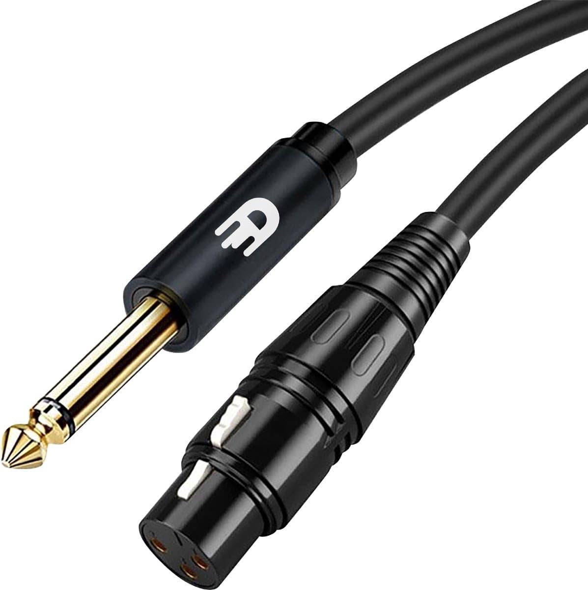 Drivv. Premium XLR Kabel - XLR female naar 6.35 mm Jack Male - Stereo Jack - 5 meter
