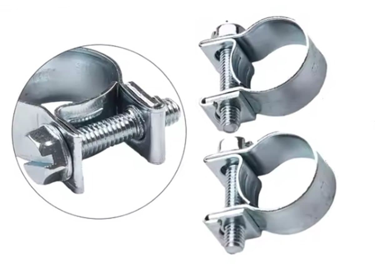 Slangenklemmen 8-10 mm – 2 Stuks – Verzinkt Staal – Voor Tuinslang, Afvoerslang en Slangverbindingen