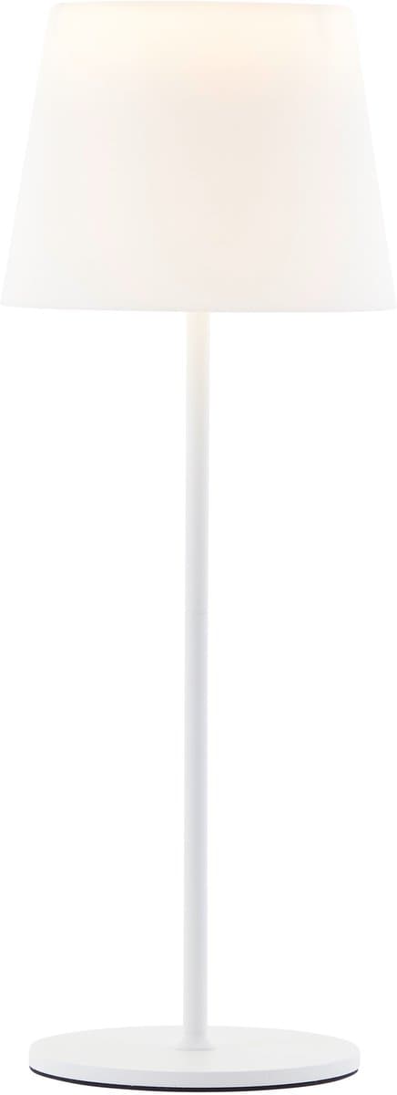 Brilliant Cappo - Buiten tafellamp - LED 2.5W - 190 lm - 3000K - Wit en RGB kleuren - USB oplaadbaar - 3 Steps Dimbaar - IP44 - Wit