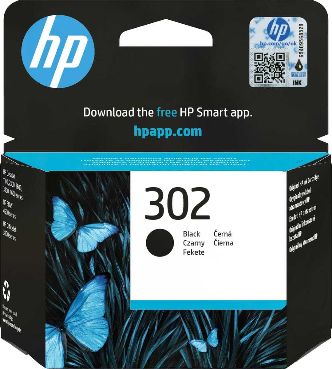 HP 302 originele zwarte inktcartridge