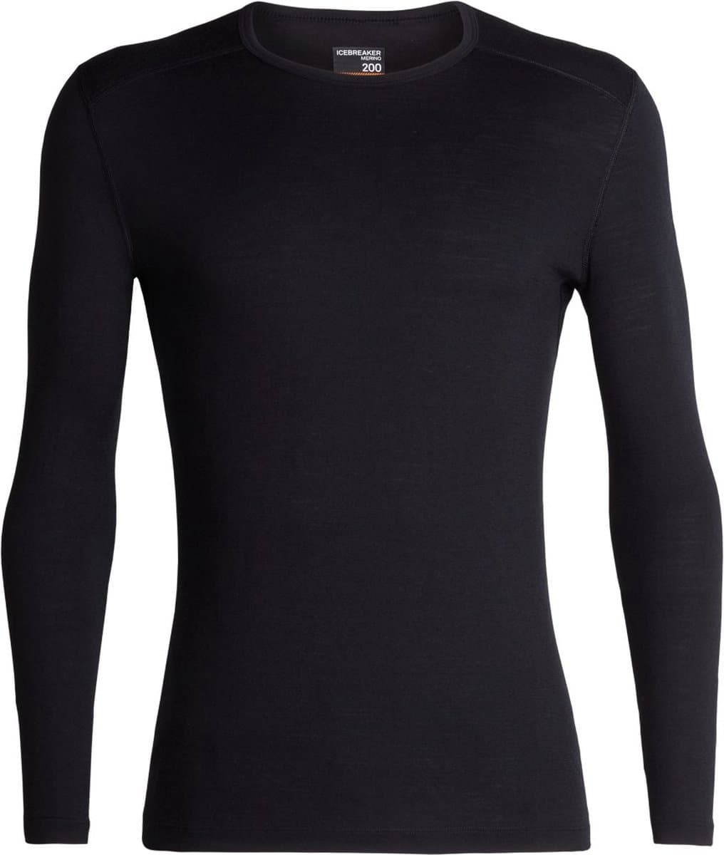 Icebreaker Men's Oasis Long Sleeve Crewe Black - XXL