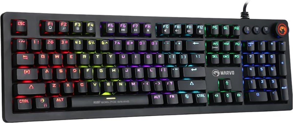 Marvo KG917 Mechanisch Gaming Toetsenbord - RGB Verlichting - Full Advanced Anti Ghosting