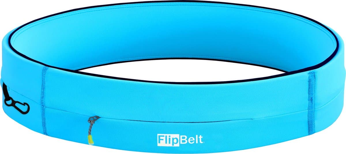 Flipbelt Zipper Lichtblauw - Running belt - Hardloopriem - XL