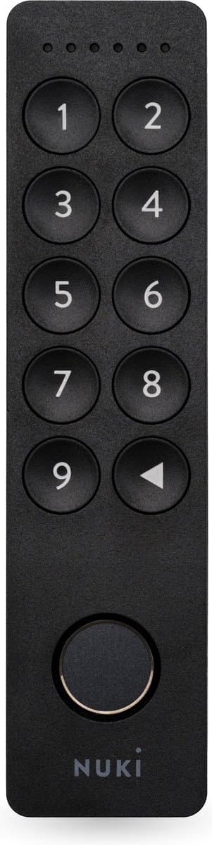 Nuki Keypad 2 – Elektronisch Deurslot met Vingerafdrukscanner & Toegangscode – Sleutelloos, Veilig & Eenvoudig in Gebruik – Zwart