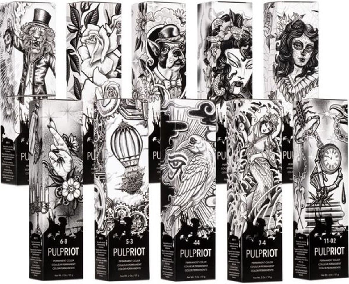 Pulp Riot Faction 8 Permanent Hair Color Red / Red 7-66 57g